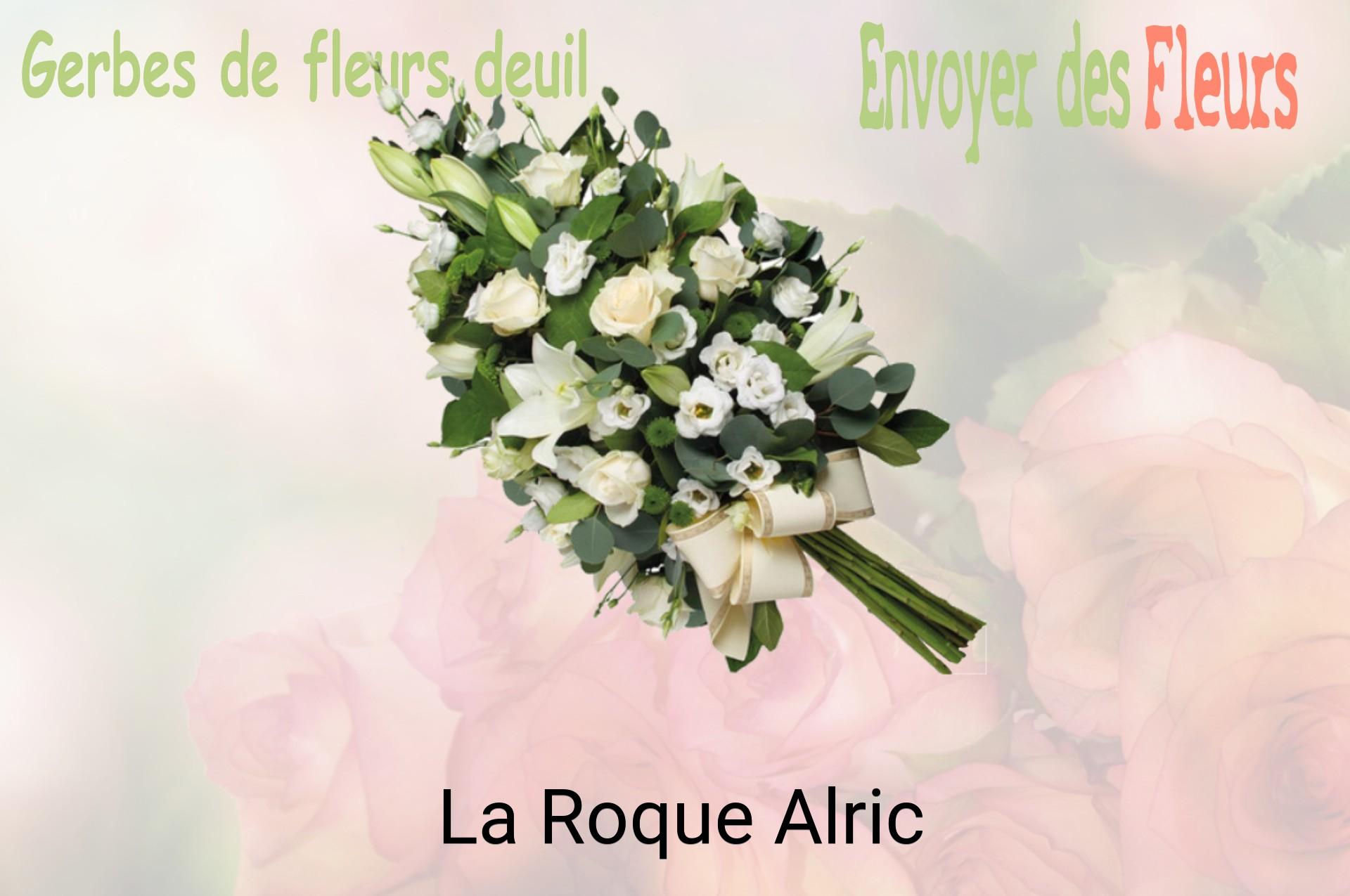 Gerbe de fleurs de deuil livrée à La Roque-Alric